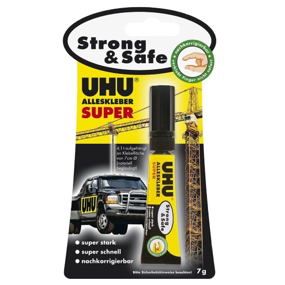 UHU strong + Safe Sekunkové lepidlo