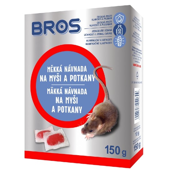 BROS mäkká navnada na myši a potkany